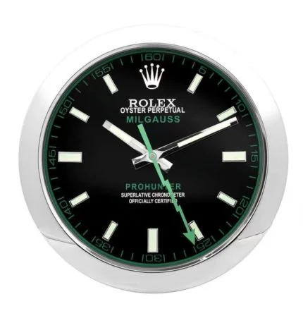 Rolex Milgauss Series ,Silver & Green | Wall Clock