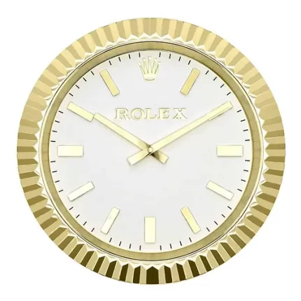 Rolex Presidential Piece ，Classic Gold & White | Wall Clock