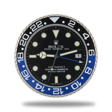 Rolex GMT Master Series,Black & Blue | Wall Clock