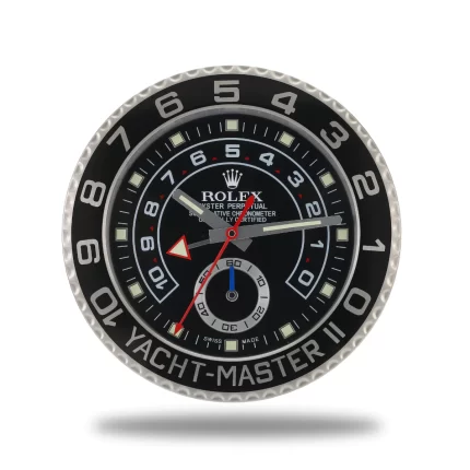 Rolex Yacht Master ll ，Black | Wall Clock